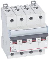 Выключатель автоматический Legrand DX3-E 10000 4п 6А C 16кА картинка